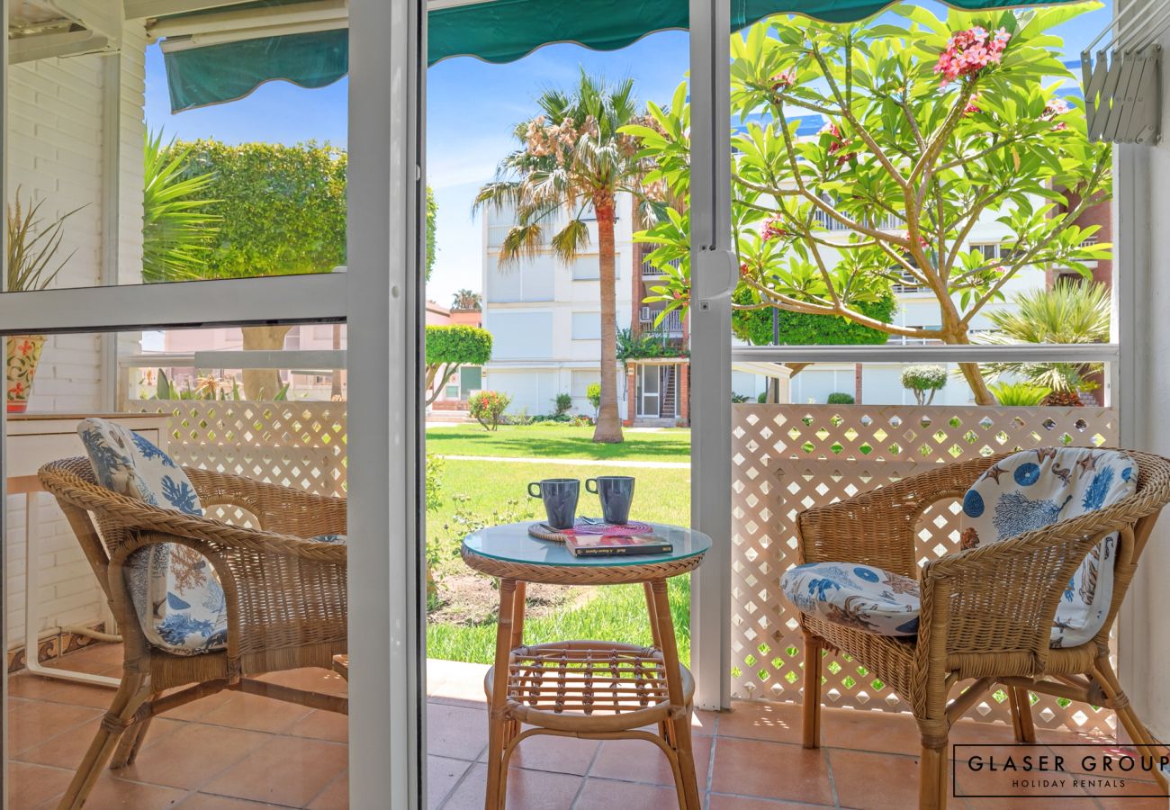 Apartment in Benalmádena - 1BR Apt walk to the Beach | Pool & Garden